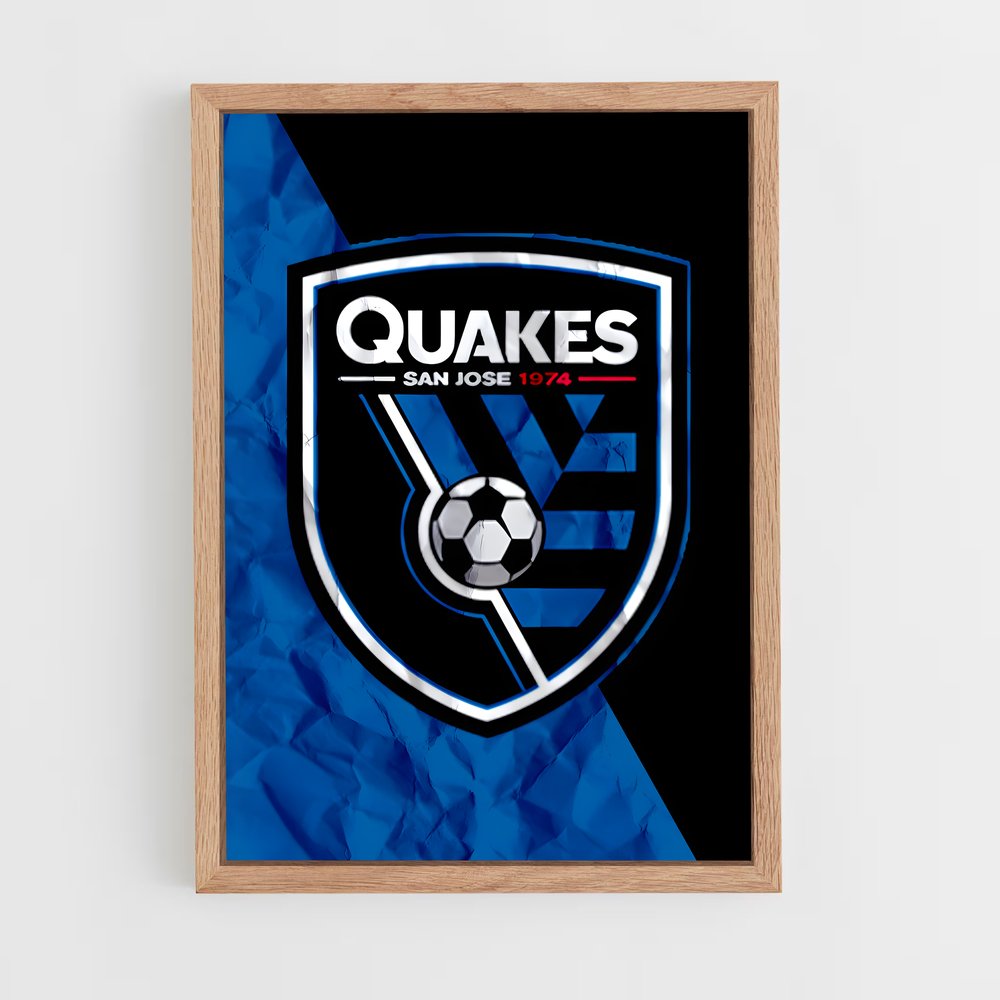ap-san jose earthquakes-5 cadre Bois clair
