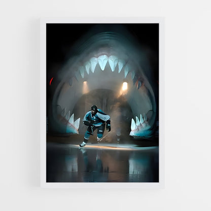 ap-san jose sharks-2 cadre Blanc