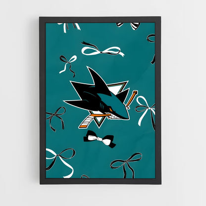ap-san jose sharks-4 cadre Noir