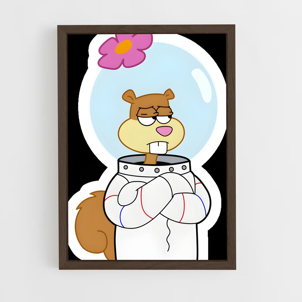 ap-sandy cheeks-1 cadre Bois foncé