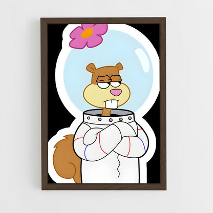 ap-sandy cheeks-1 cadre Bois foncé
