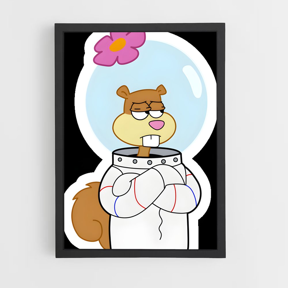 ap-sandy cheeks-1 cadre Noir