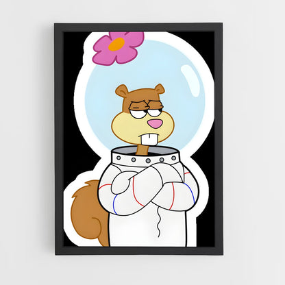 ap-sandy cheeks-1 cadre Noir