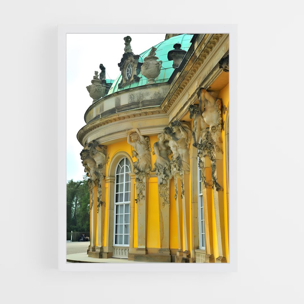 ap-sanssouci palace-5 cadre Blanc