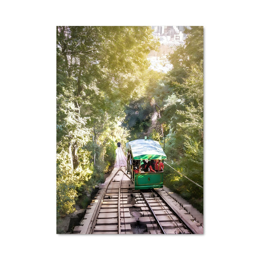 Poster Train Vert des Forêts