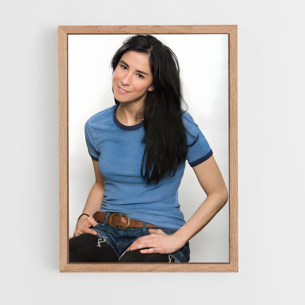 ap-sarah silverman-3 cadre Bois clair