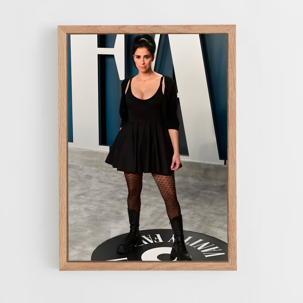 ap-sarah silverman-4 cadre Bois clair