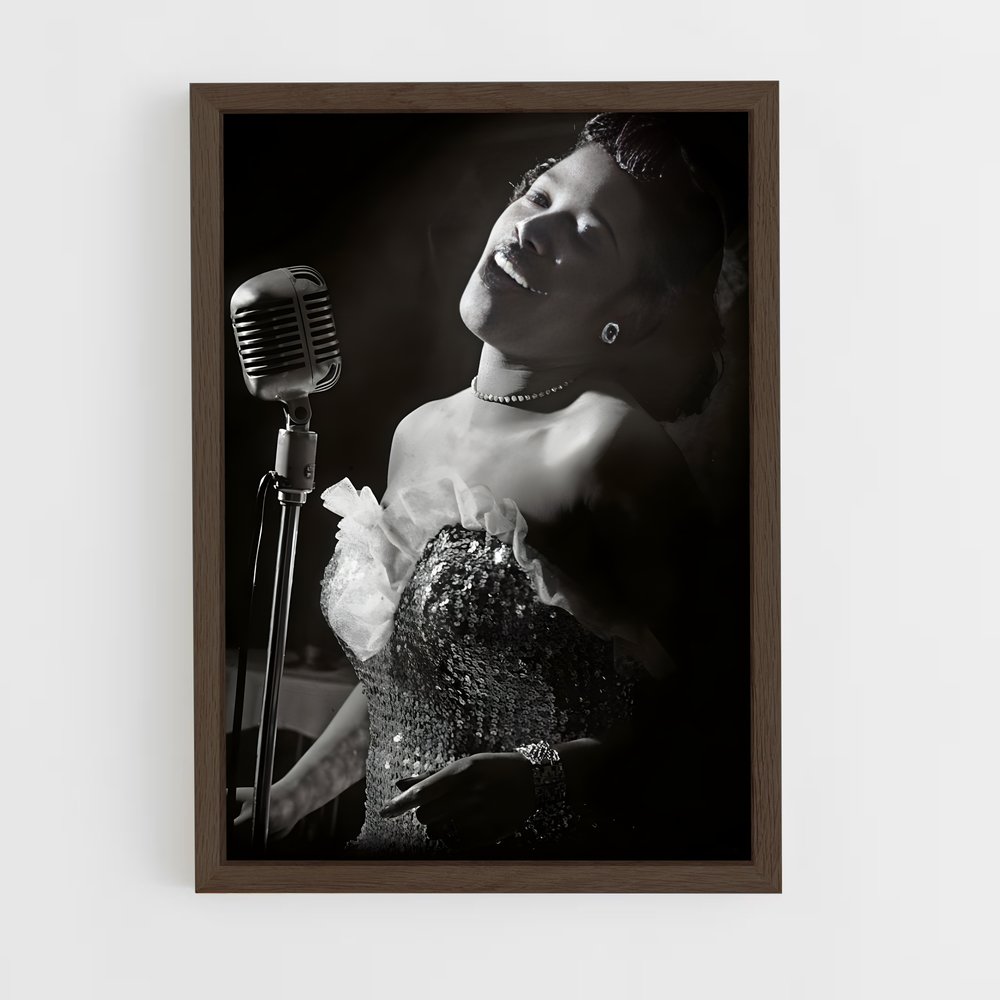 ap-sarah vaughan-1 cadre Bois foncé
