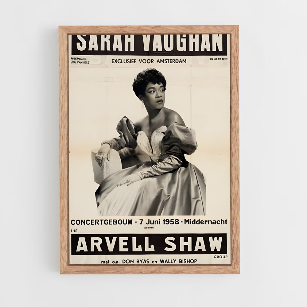 ap-sarah vaughan-3 cadre Bois clair