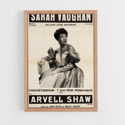 ap-sarah vaughan-3 cadre Bois clair