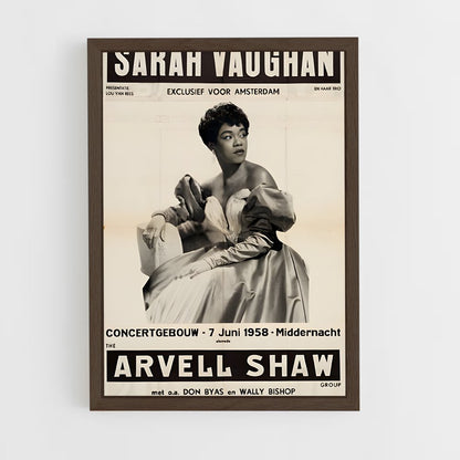 ap-sarah vaughan-3 cadre Bois foncé
