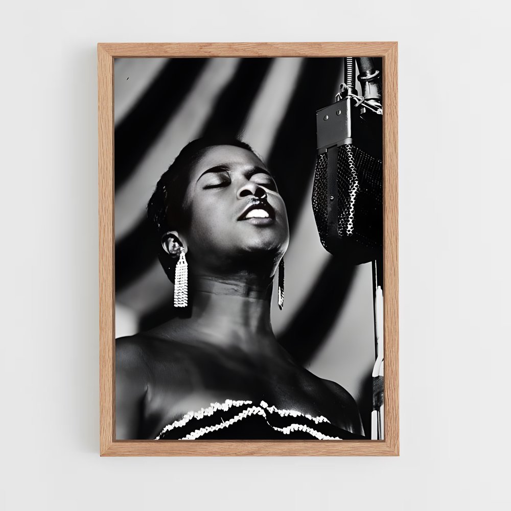 ap-sarah vaughan-5 cadre Bois clair