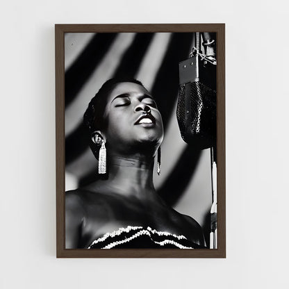 ap-sarah vaughan-5 cadre Bois foncé