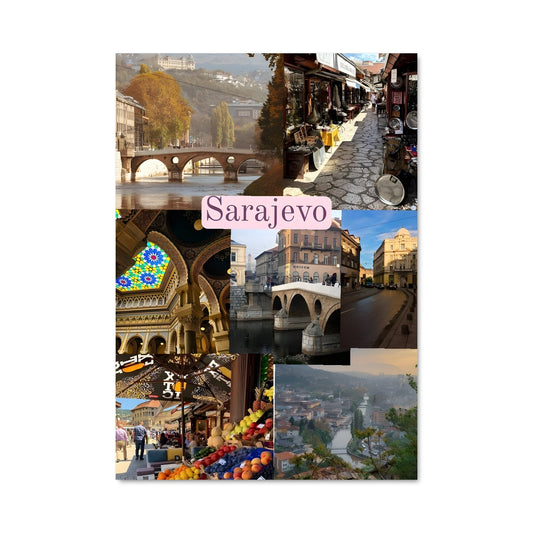 Poster Collage de Sarajevo