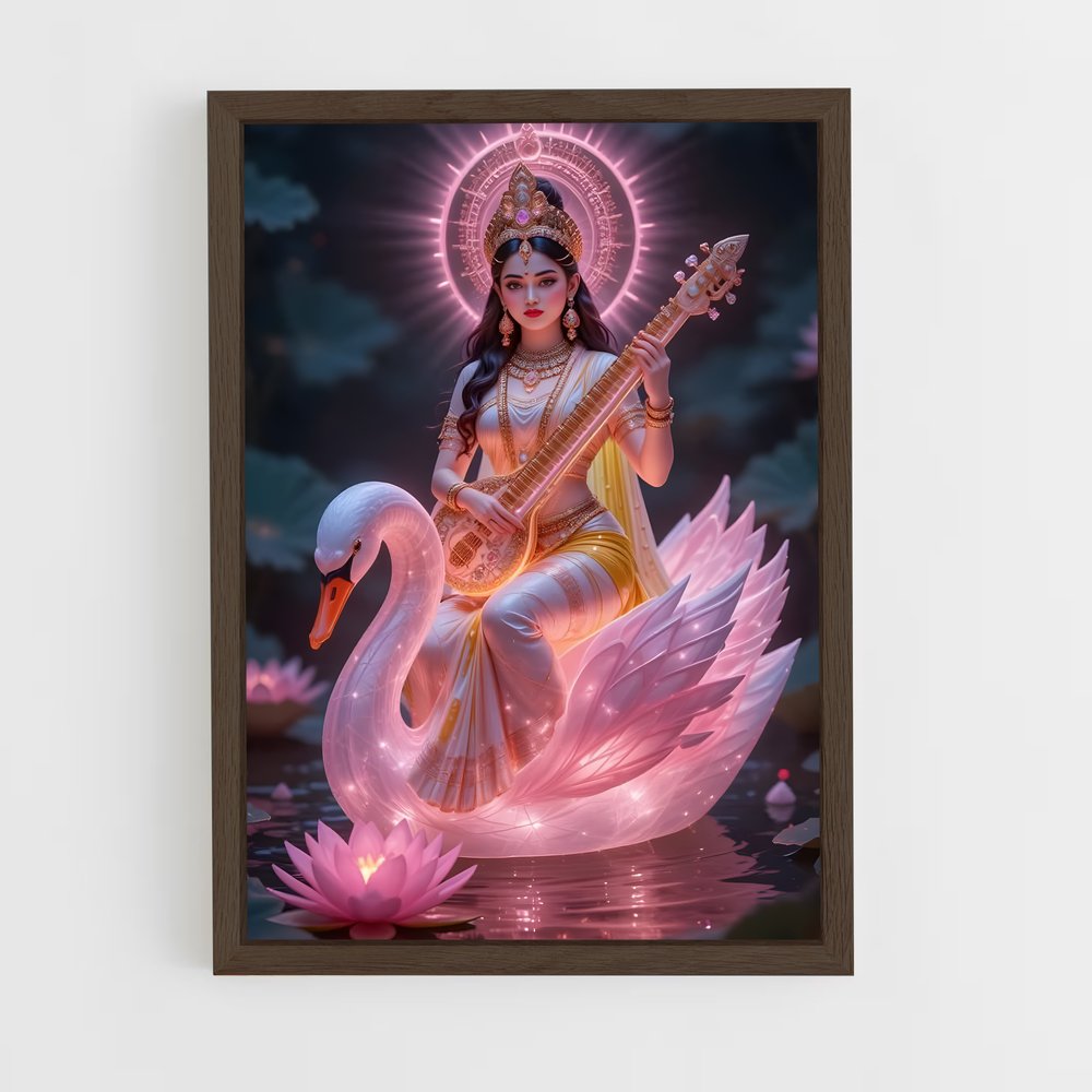 ap-saraswati-14 cadre Bois foncé