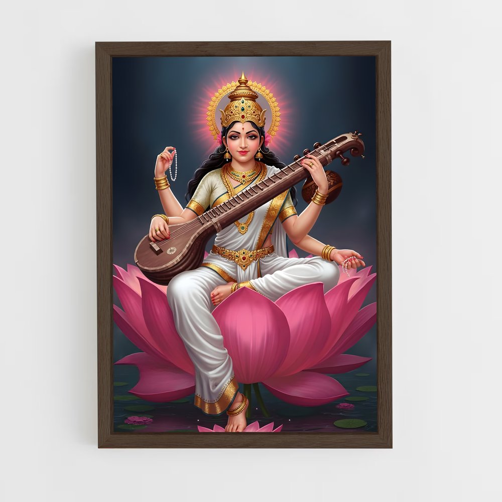 ap-saraswati-15 cadre Bois foncé