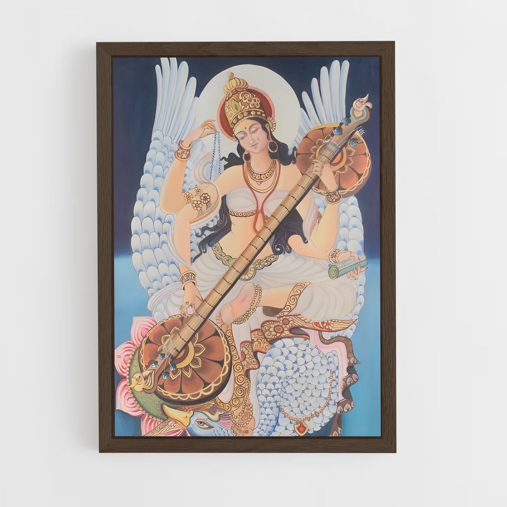 ap-saraswati-6 cadre Bois foncé