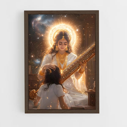 ap-saraswati-9 cadre Bois foncé