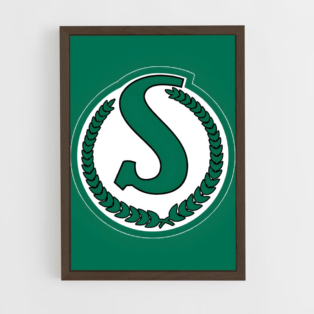 ap-saskatchewan roughriders-6 cadre Bois foncé
