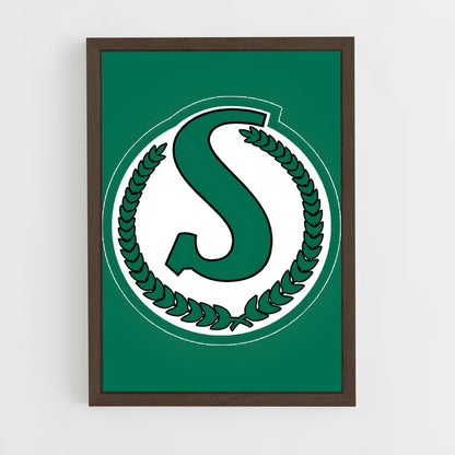 ap-saskatchewan roughriders-6 cadre Bois foncé