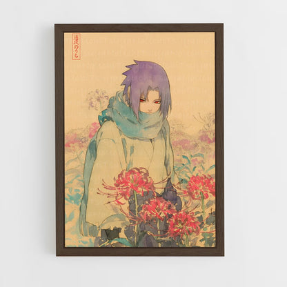 ap-sasuke uchiha-6 cadre Bois foncé