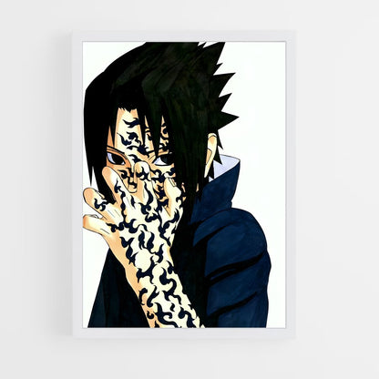ap-sasuke uchiha-7 cadre Blanc