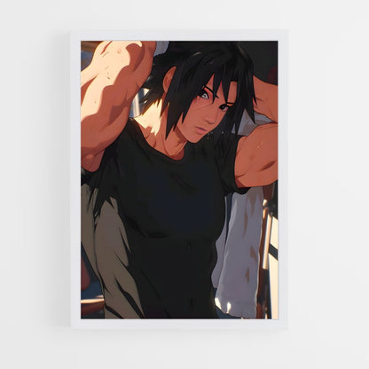 ap-sasuke uchiha-8 cadre Blanc