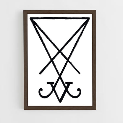 ap-satanic symbols-1 cadre Bois foncé
