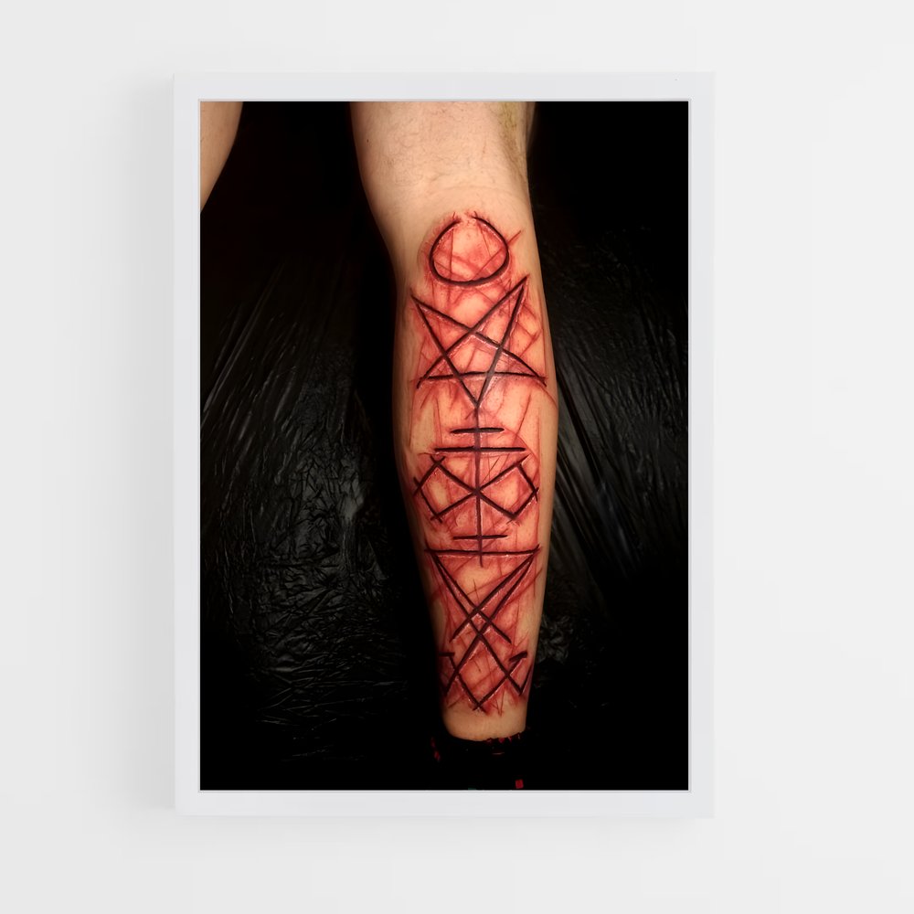 ap-satanic symbols-2 cadre Blanc
