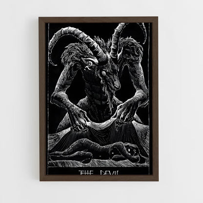 ap-satanic symbols-4 cadre Bois foncé