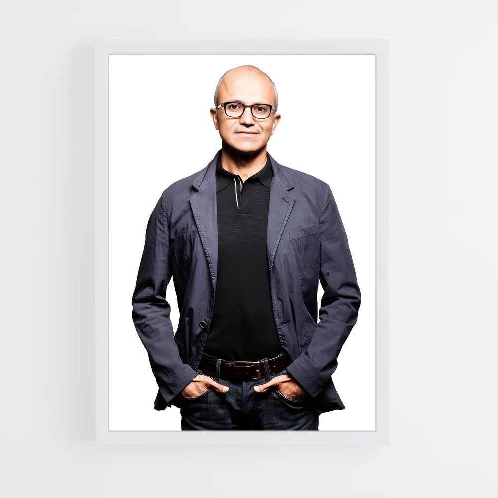 ap-satya nadella-3 cadre Blanc