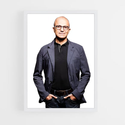 ap-satya nadella-3 cadre Blanc