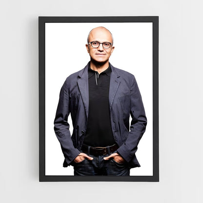 ap-satya nadella-3 cadre Noir