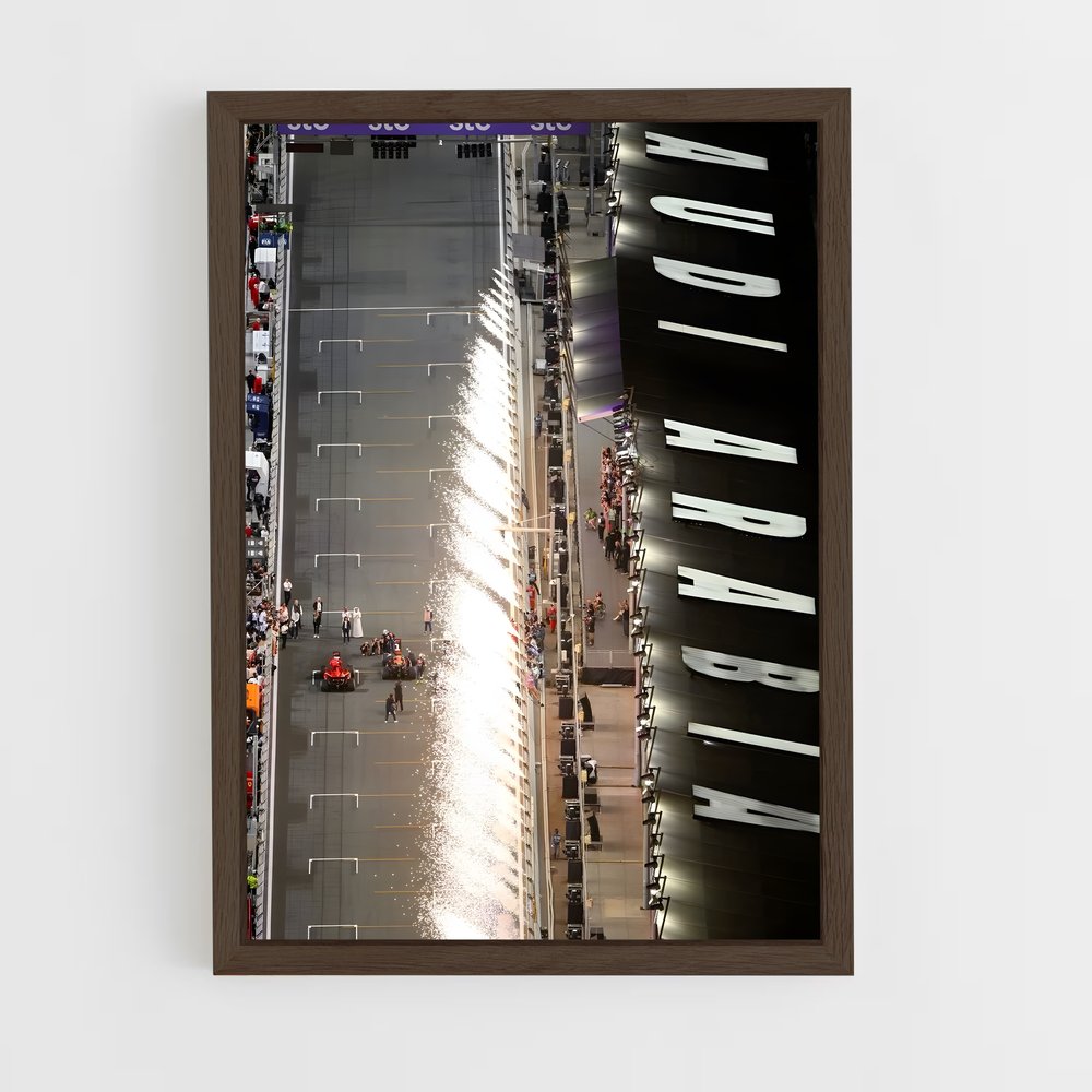 ap-saudi arabian grand prix-8 cadre Bois foncé
