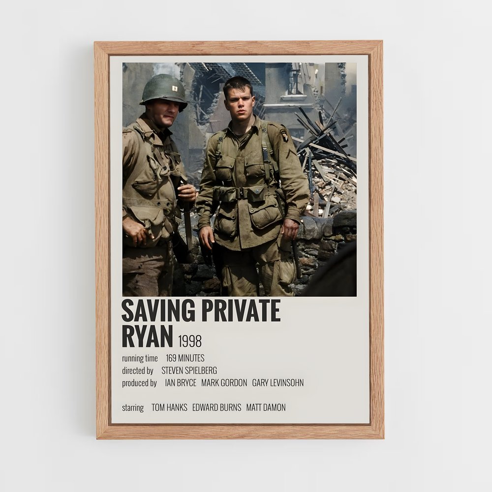 ap-saving private ryan-1 cadre Bois clair