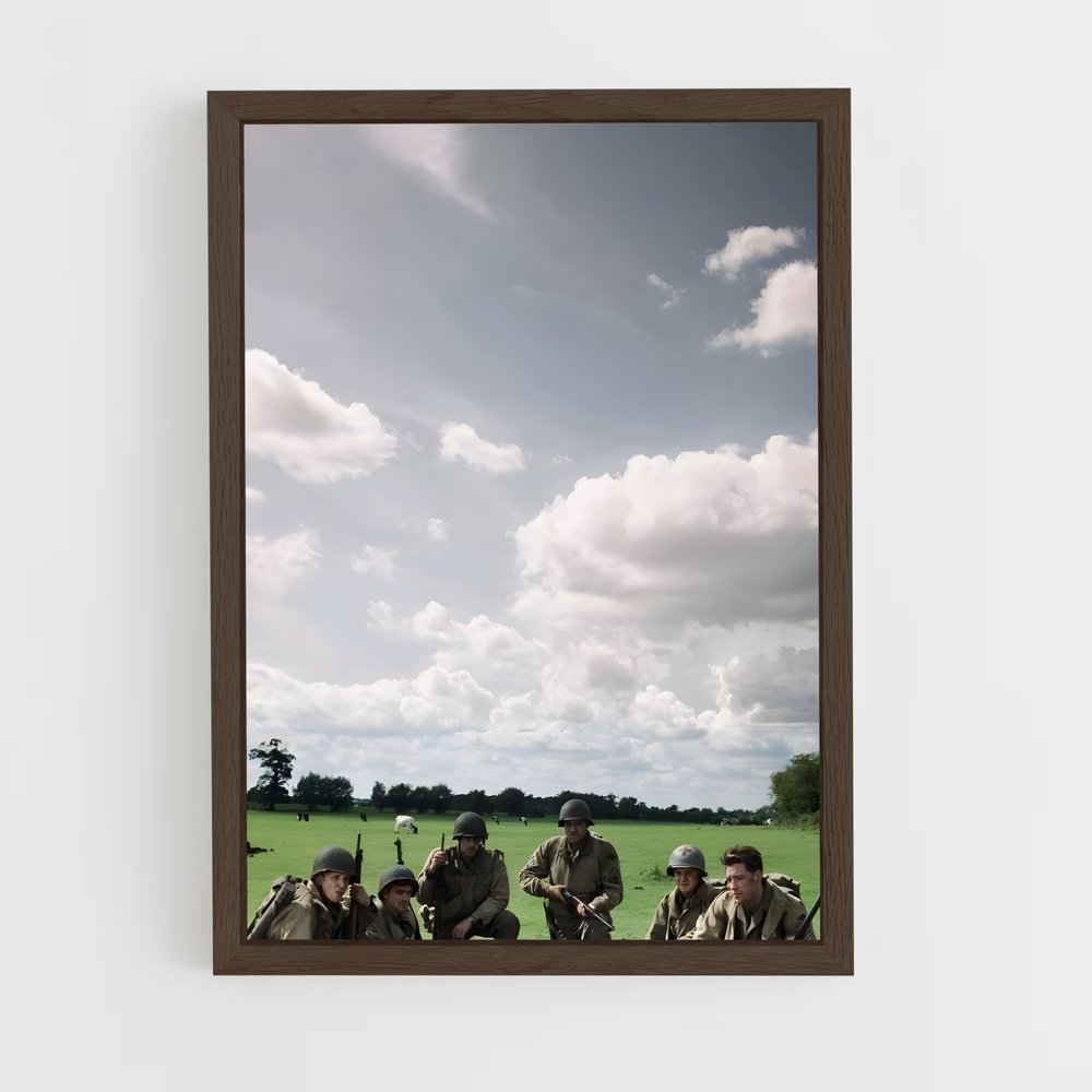 ap-saving private ryan-4 cadre Bois foncé