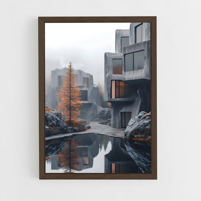 ap-scandinavian architecture-11 cadre Bois foncé