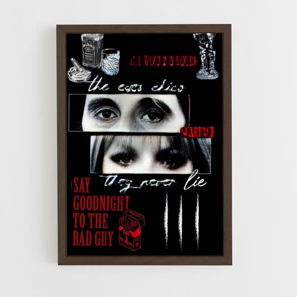 ap-scarface-5 cadre Bois foncé
