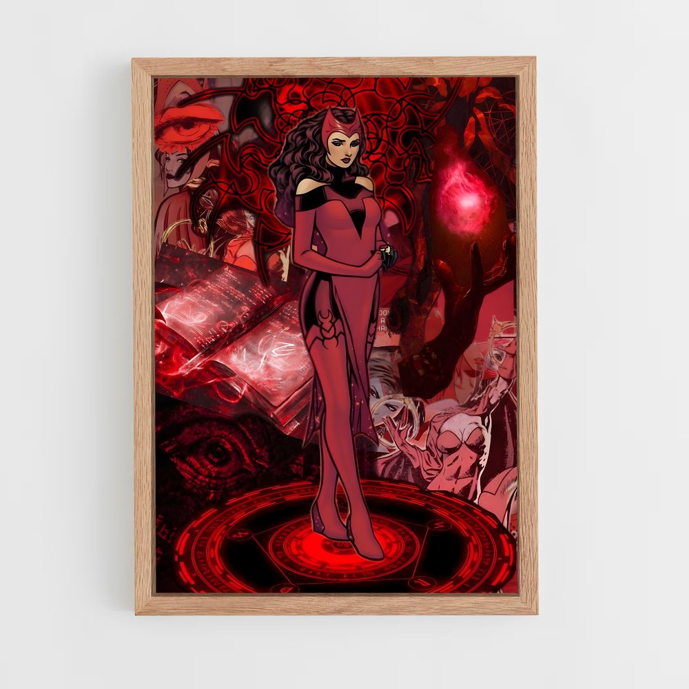 ap-scarlet witch-10 cadre Bois clair