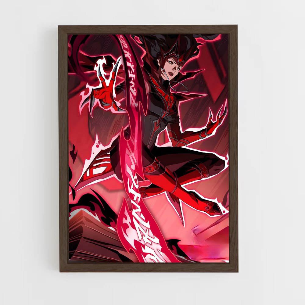 ap-scarlet witch-8 cadre Bois foncé