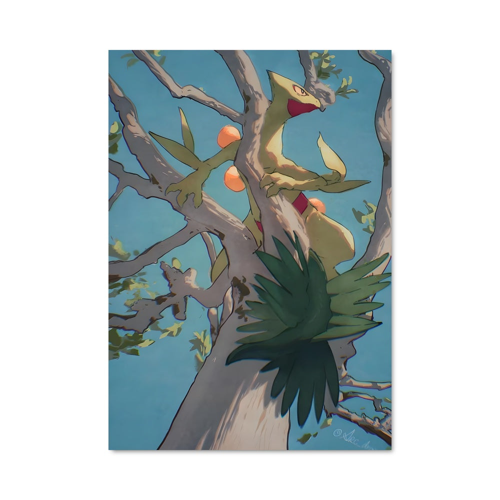 Poster Sceptile en Haut de l'Arbre