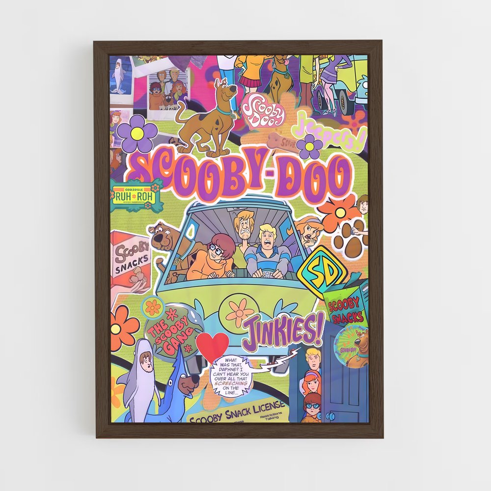ap-scooby-doo-4 cadre Bois foncé