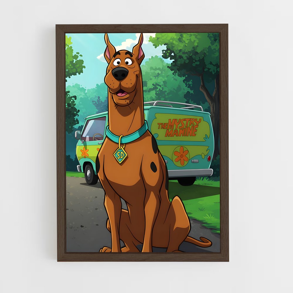 ap-scooby-doo-7 cadre Bois foncé