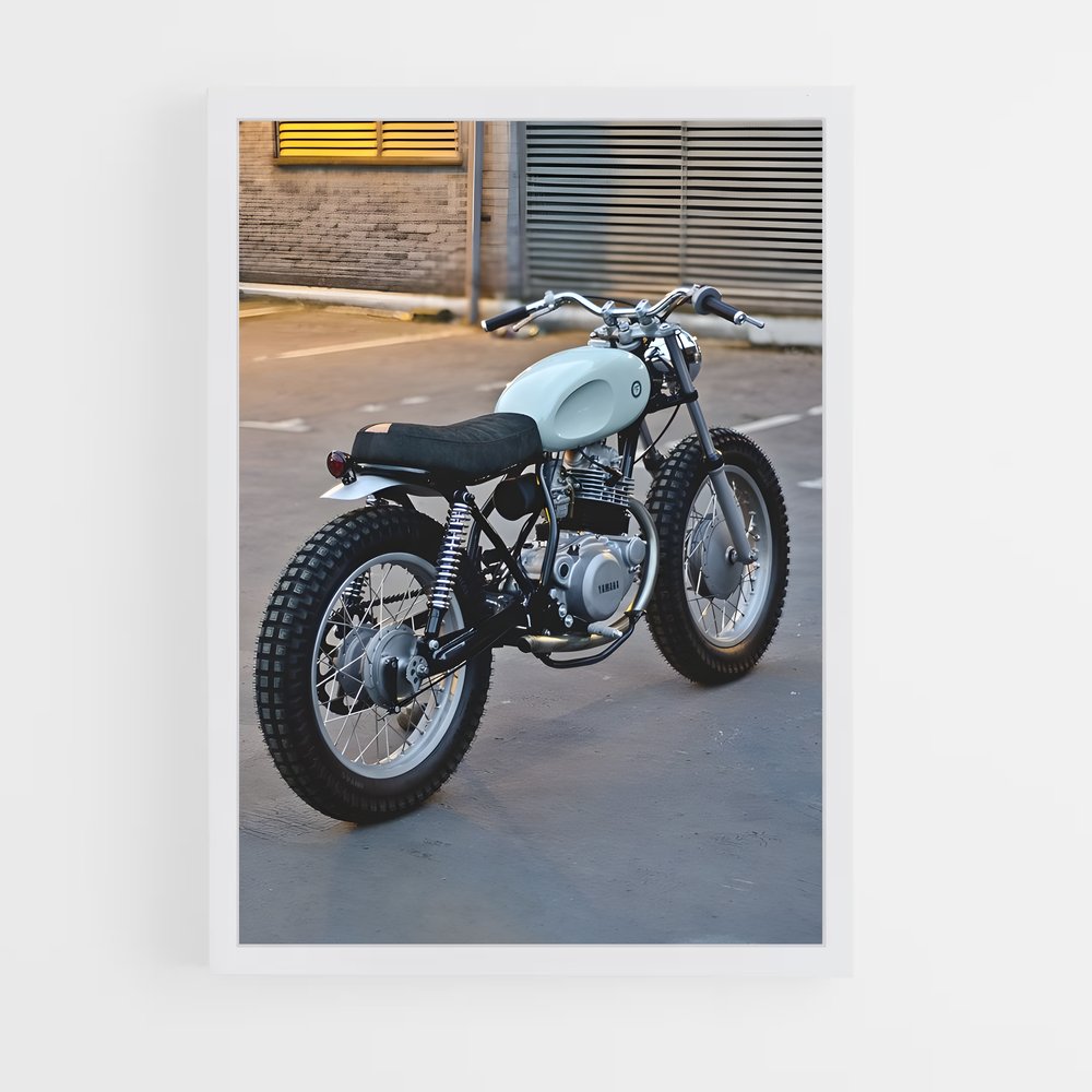 ap-scrambler cafe racer-4 cadre Blanc