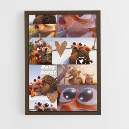 ap-scrat-6 cadre Bois foncé