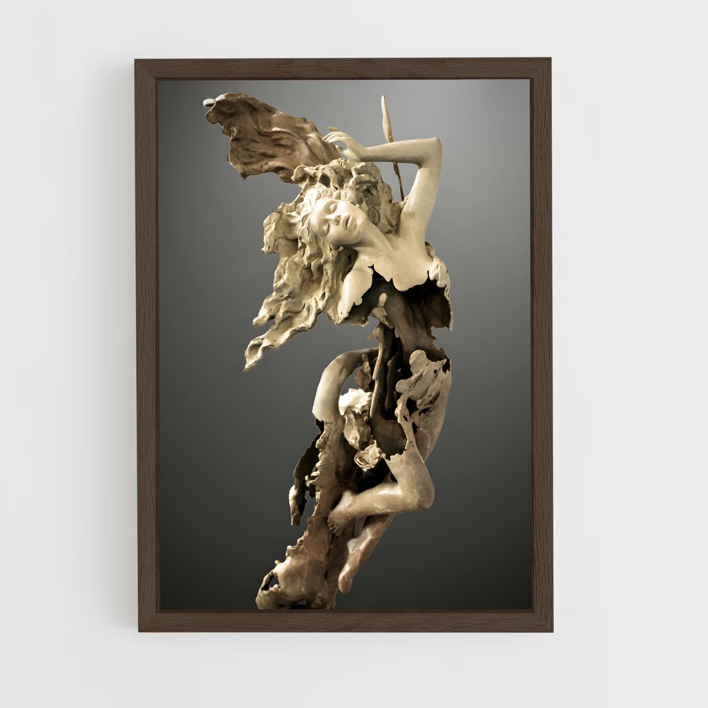 ap-sculpture-7 cadre Bois foncé