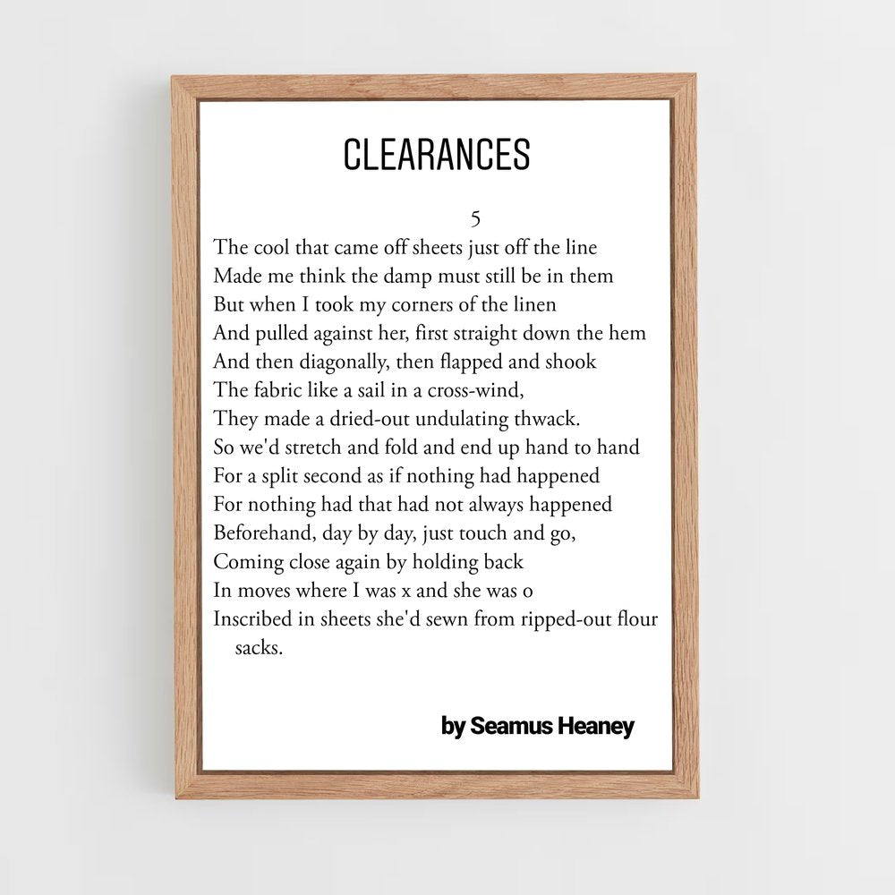 ap-seamus heaney-1 cadre Bois clair