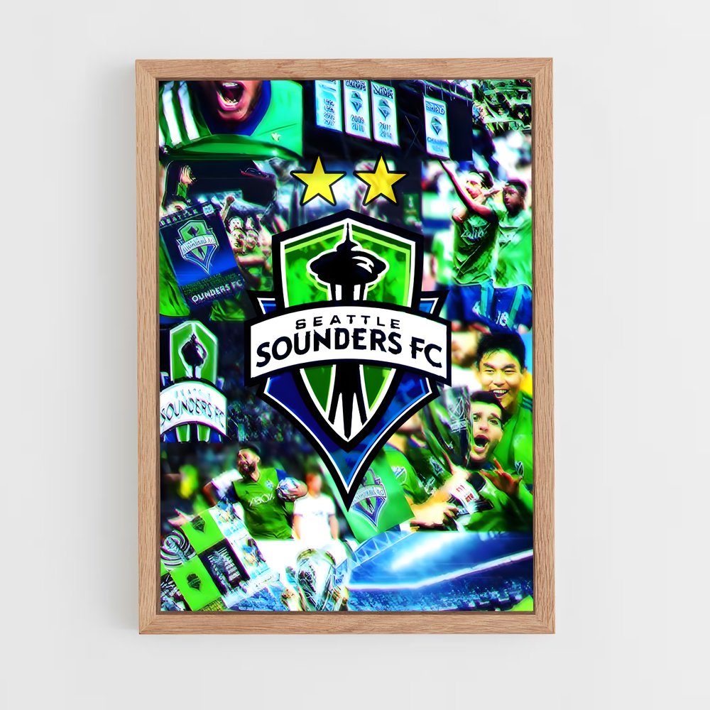 ap-seattle sounders fc-1 cadre Bois clair