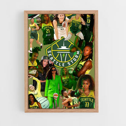 ap-seattle storm-1 cadre Bois clair