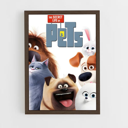 ap-secret life of pets-1 cadre Bois foncé
